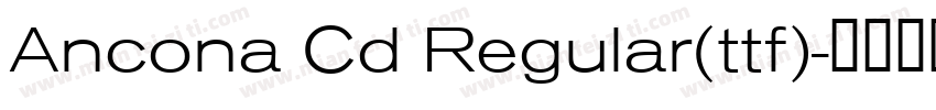 Ancona Cd Regular(ttf)字体转换
